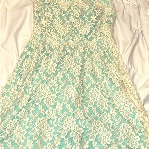 Beautiful Floral Strapless Dress!